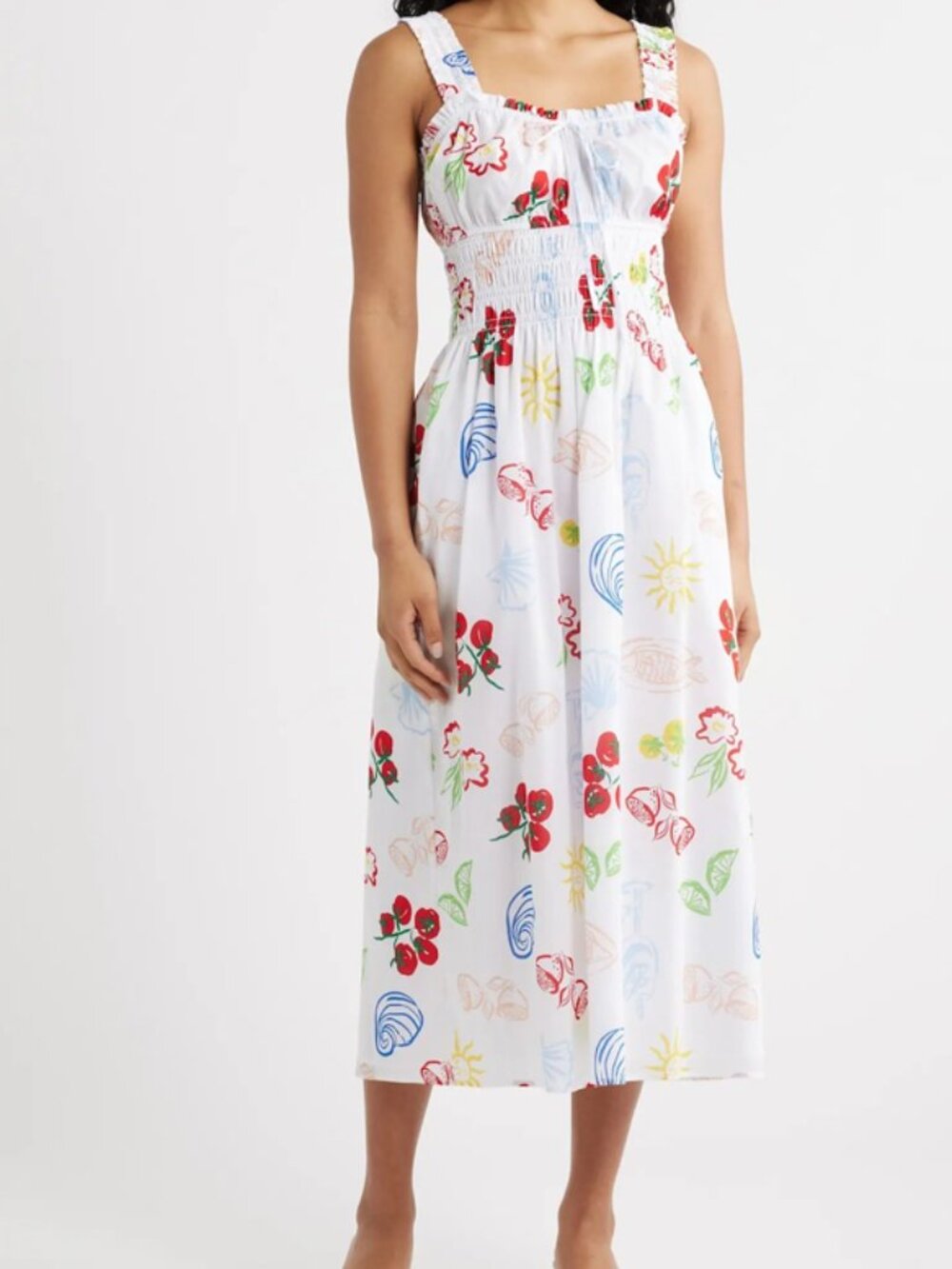 Rails Capri Printed Cotton Midi Sundress